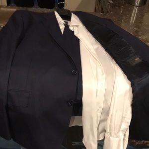 Dark Navy Bagozza Suit Jacket